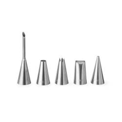 Set 5 beccucci decorativi Hendi in acciaio inox