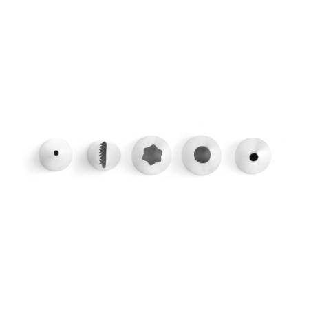 Set 5 beccucci decorativi Hendi in acciaio inox