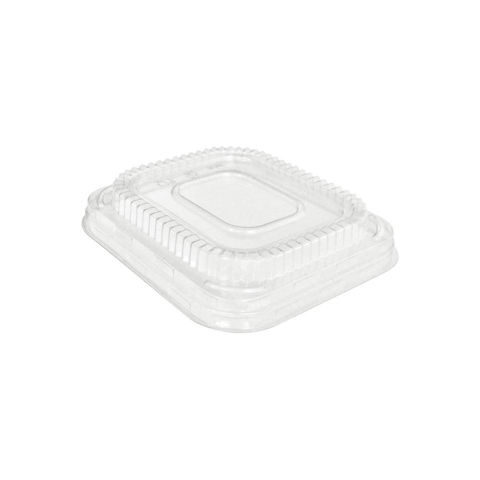 Transparent APET disposable lid 5.88x5.19 inch