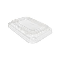 Transparent APET disposable lid 8x5.89 inch