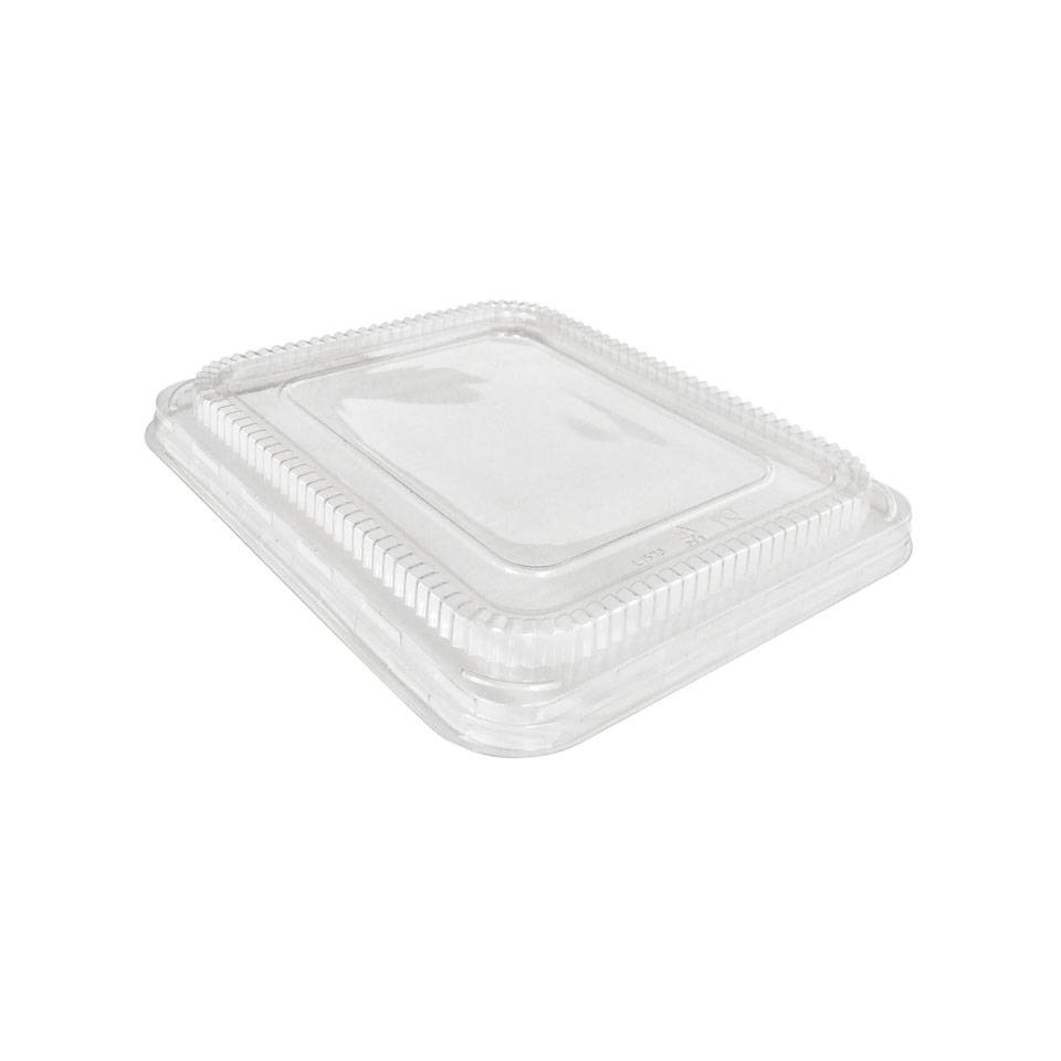 Transparent APET disposable lid 9.45x8 inch