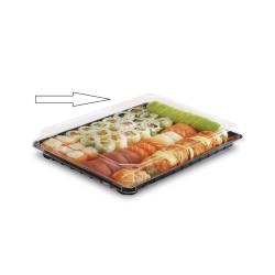 Formipack transparent polystyrene lid 12.87x9.80 inch