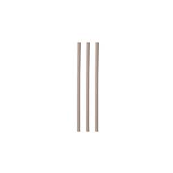 Single packed natural bamboo straws 9.05x0.23 inch
