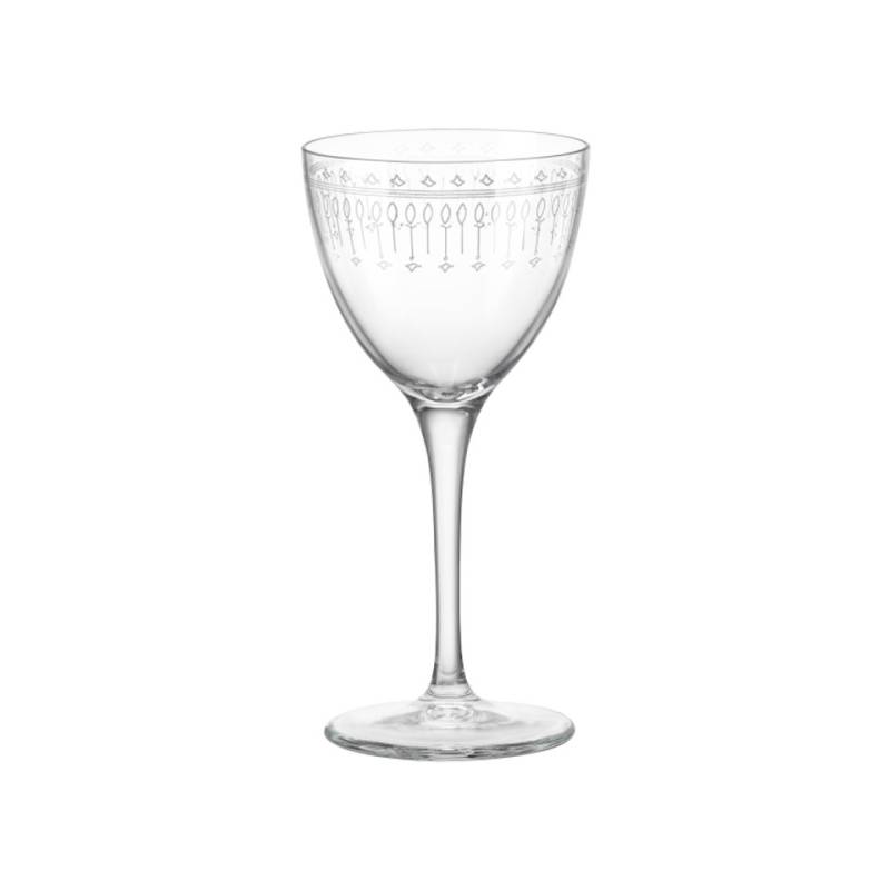 Nick & Nora Novecento Art Deco Bormioli Rocco glass cup cl 15.5