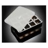 Black silicone cube ice mould 1.57x1.57 inch