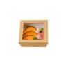 Brown paper box with window lid 8.07 inch