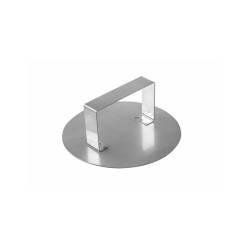 Pressa per hamburger in acciaio inox cm 12,8