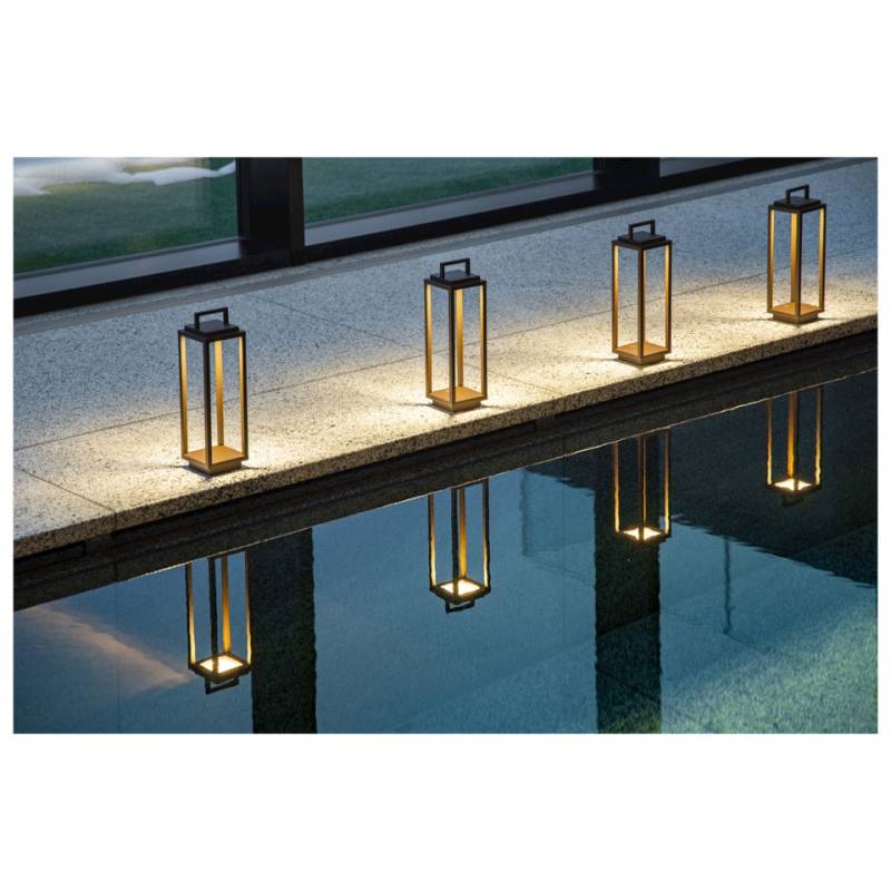 Resort corten aluminium led lamp