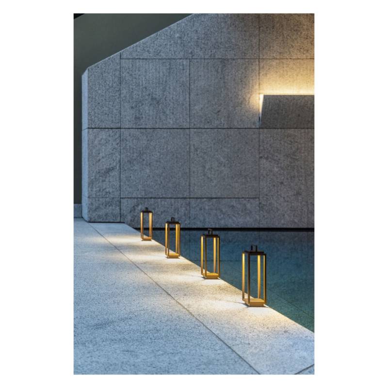 Resort corten aluminium led lamp