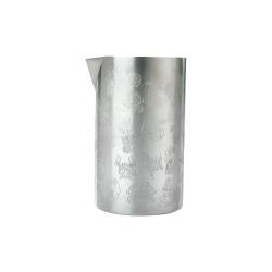 Stainless steel double wall mixing tin with decorations 21.13 oz.