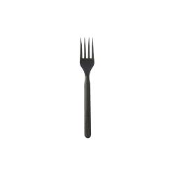Black cpla disposable fork 6.69 inch