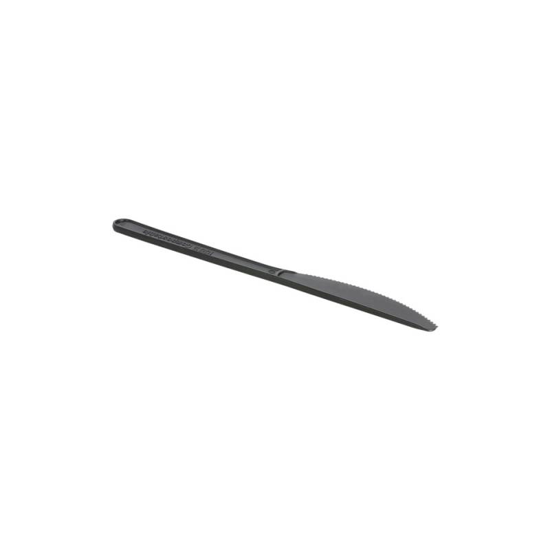 Black cpla disposable knife 7.08 inch