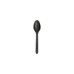 Black cpla disposable teaspoon 5 inch