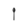 Black cpla disposable teaspoon 5 inch