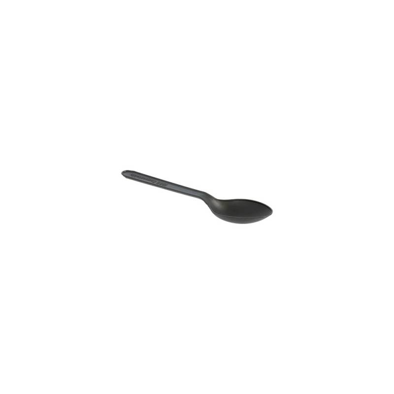 Black cpla disposable teaspoon 5 inch