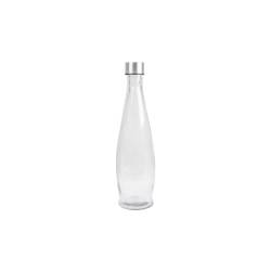 Bottiglia in vetro con tappo in acciaio inox cl 93