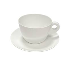 Supercup white melamine sachet cup