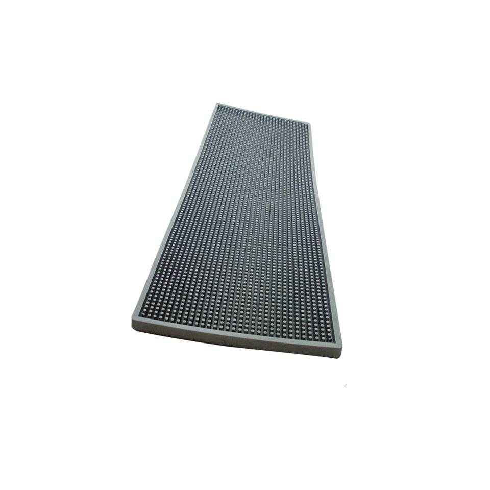 Silver rubber bar mat cm 60x20