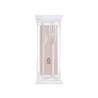 Midi biodegradable ivory cutlery set with ecru napkin 