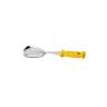 Stainless steel pizza spoon with yellow polypropylene handle