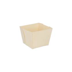 Natural wood container 2.75x2.75x2.16 inch