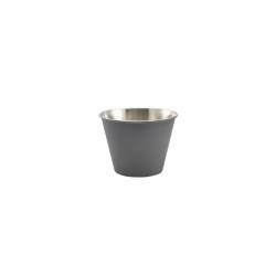 Anthracite stainless steel ramekin mould 11.15 oz.