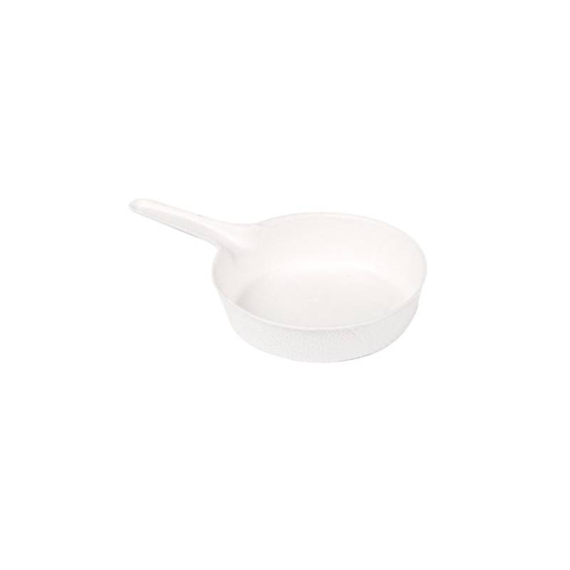 Cup with white bagasse handle cm 5.5