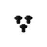 Lot de 3 bouchons en silicone noir