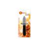 Stainless steel oyster opener with black wooden handle cm 16.5