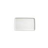 Rectangular white aluxine snack tray 6.30x3.07 inch