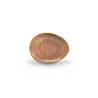 Piattino Appetizer in porcellana grigio cumino cm 16x12