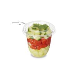Servipack transparent pet lid for cup 3.15 inch