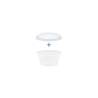 Transparent plastic sauce cup with lid 1.01 oz.