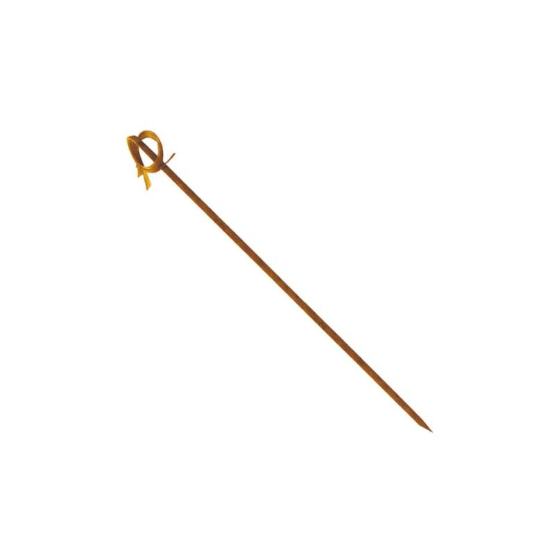 Disposable bamboo skewer with curl 4.72 inch