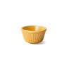 Coppetta ramekin scanalata in melamina gialla cm 7
