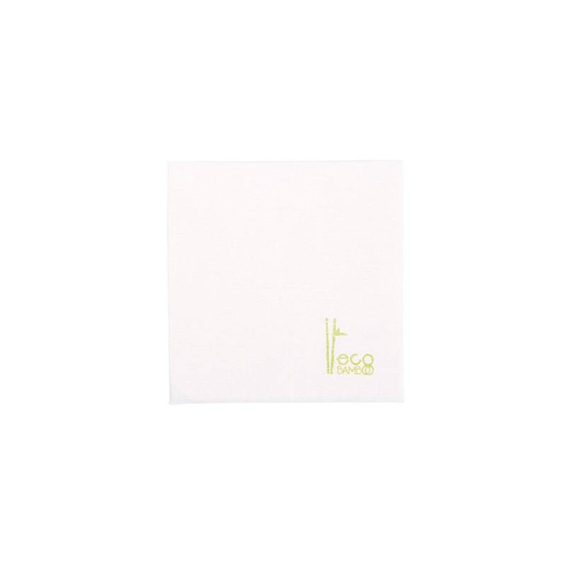 White eco bamboo napkin 7.87x7.87 inch