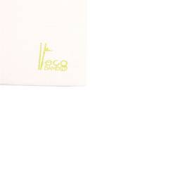 White eco bamboo napkin 7.87x7.87 inch