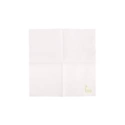 White eco bamboo napkin 7.87x7.87 inch