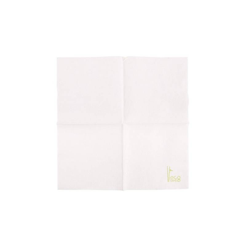 White eco bamboo napkin 7.87x7.87 inch