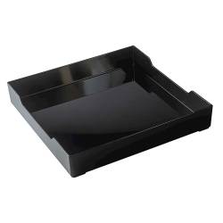 Urban black san tray 11.93x11.93x1.97 inch