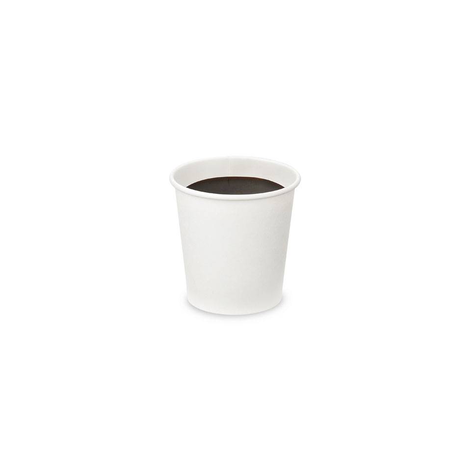 Disposable white paper cups 4.05 oz.