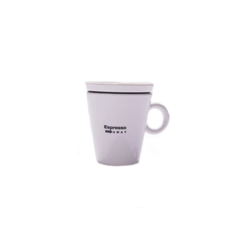 Tazza espresso Away con coperchio in tritan bianco cl 7