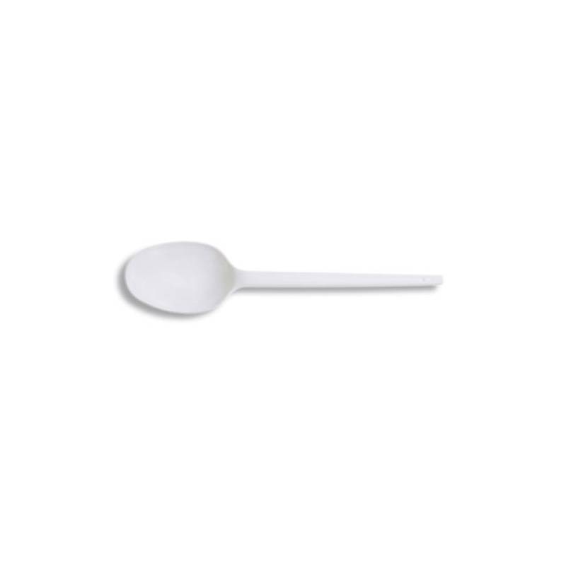 White estabio pla spoon 6.69 inch