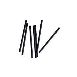 Biodegradable black paper straws 5.71x0.24 inch