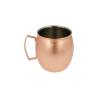 Stainless steel copper plated rounded mug 18.26 oz.
