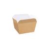 Brown paper square container 2.36x2.36x1.97 inch