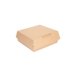 Brown cardboard Lunch box 9.45x9.25x3.54 inch