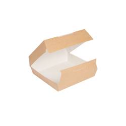 Brown cardboard Lunch box 9.45x9.25x3.54 inch