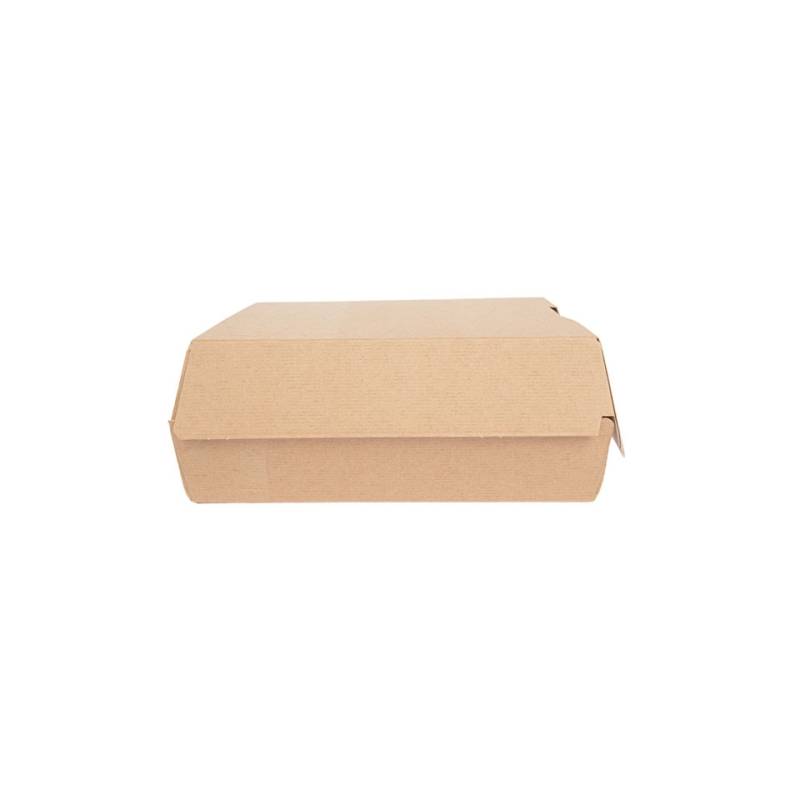 Brown cardboard Lunch box 9.45x9.25x3.54 inch