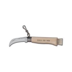 Stainless steel mushroom knife with beechwood handle 8.26 inch
